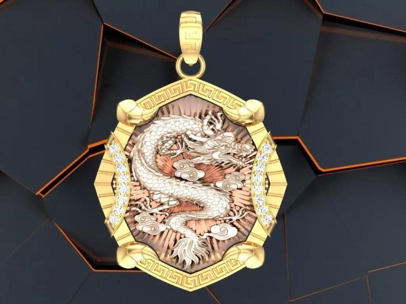 Dragon pendant - Mens pendants - N1045A