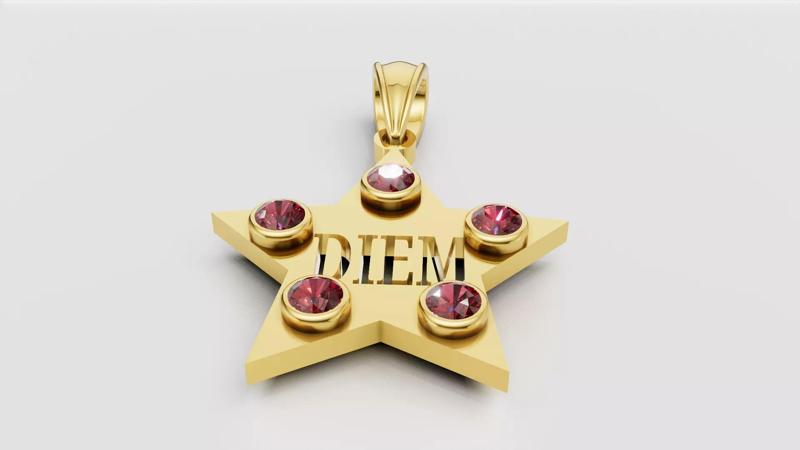 DIEM GOLD PENDANT