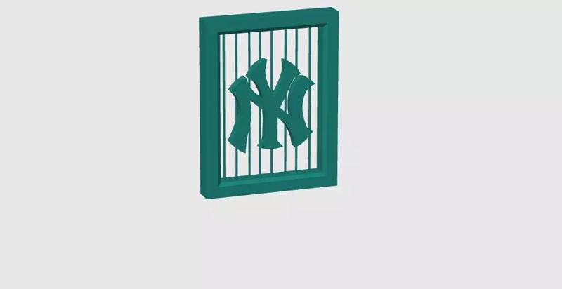 New York Yankees baseball painting