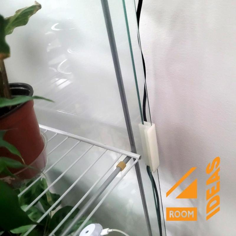 Brackets for Ikea Detolf glass cabinet