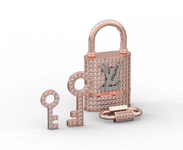 louis vouittion kilit kolye zincir