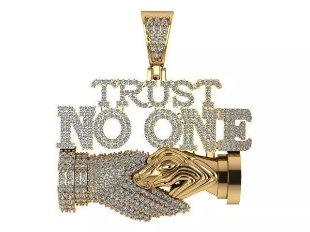 snake and hand pendant