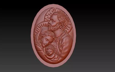 Jesus Christ holy Family Jewelry Pendant Necklace