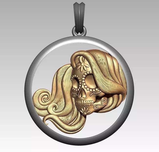 Skeleton Zodiac Libra Pendant