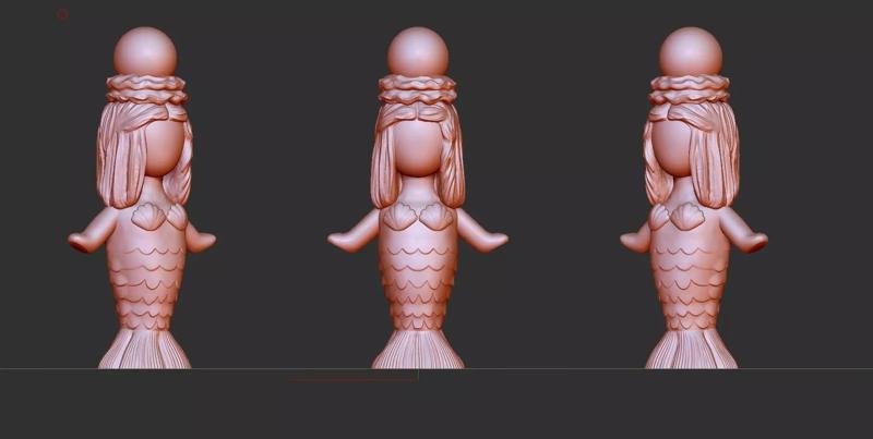 Mermaid printable model
