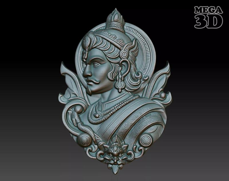 Indian Warrior basrelief 05 240901