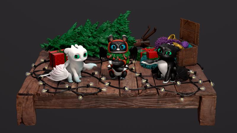 Happy New Year's Night Lights