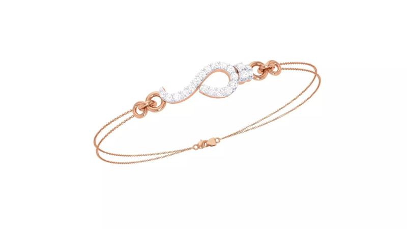 Women Light wt Diamond Bracelet 3dm stl obj gltf glb 3mf