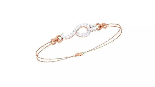 Women Light wt Diamond Bracelet 3dm stl obj gltf glb 3mf