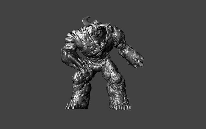 CYBERDEMON DOOM 2016 BOSS UAC TYRANT EXTREME ULTRA DETAILED MESH