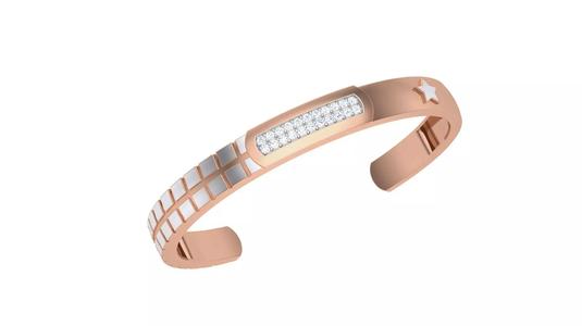 Star Solid Diamond Unisex Bracelets 3dm stl renders obj gltf