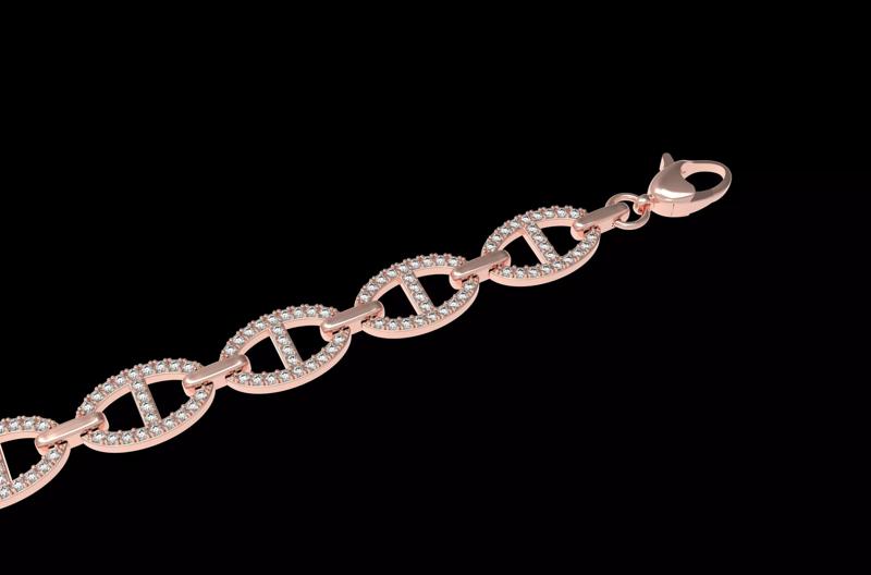 Marine Anchor Diamond Chain