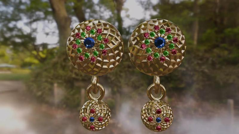 3D Printable Earrings Designs - Fashion Earring-20