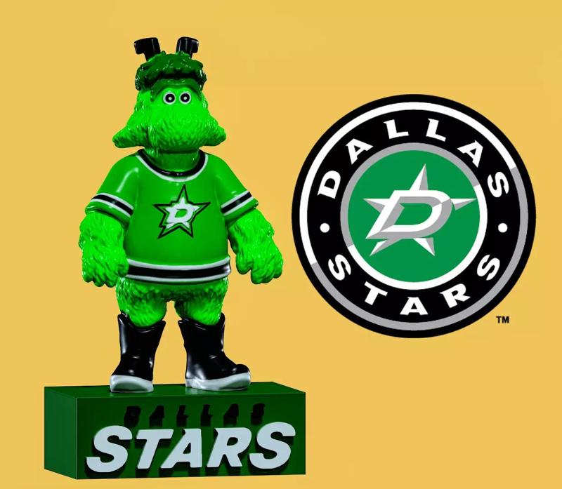 NHL - Dallas Stars - Victor E Green Mascot statue - 3d Print