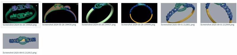 panther Inspired Jewelry 3D Bracelets  4 Models