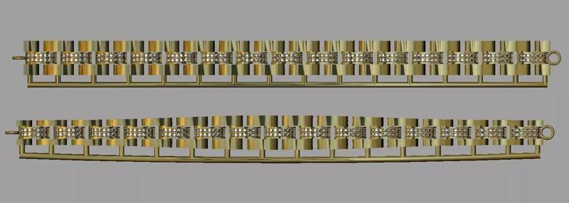 One piece fusion chain is cast directly