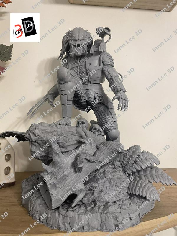 Predator 1987 Coleccionable Scale1-6 con Cabezas Intercambiables
