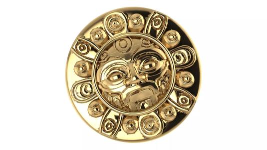 Mexican Inca Round Solid 003 3D Printable Model