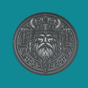 odin Print Model odin Medallion odin Wall Decor