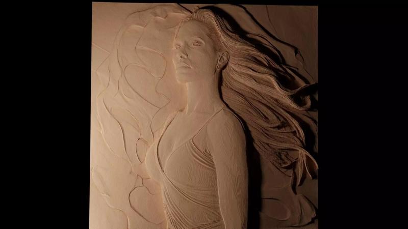 Jennifer Lopez CNC 3d Print High Relief Sand Casting