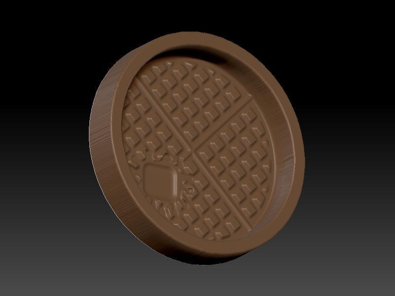 Round waffle with butter, Hybrid Bath Bomb Mould