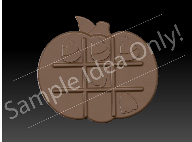 Pumpkin tic tac toe, HYBRID BATH BOMB MOULD
