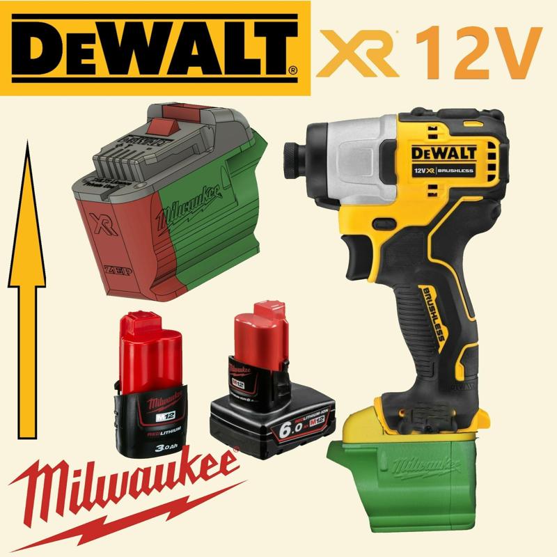 MILWAUKEE 12V on DEWALT 12V