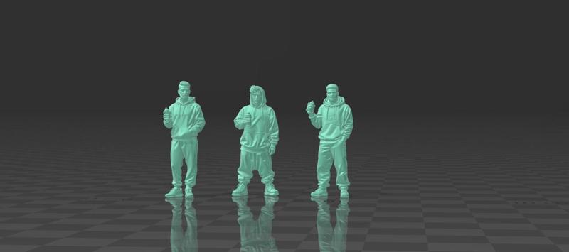 🎨 Graffiti Artists Vol. 3 - 3PACK 1/64 Scale : Urban style for dioramas 🎨 Graffiti Artists Vol. 3 - 3PACK 1/64 Scale : Urban style for dioramas