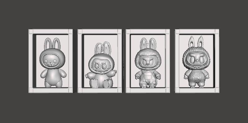 PACK DE MOLDE PARA YESO LABUBU