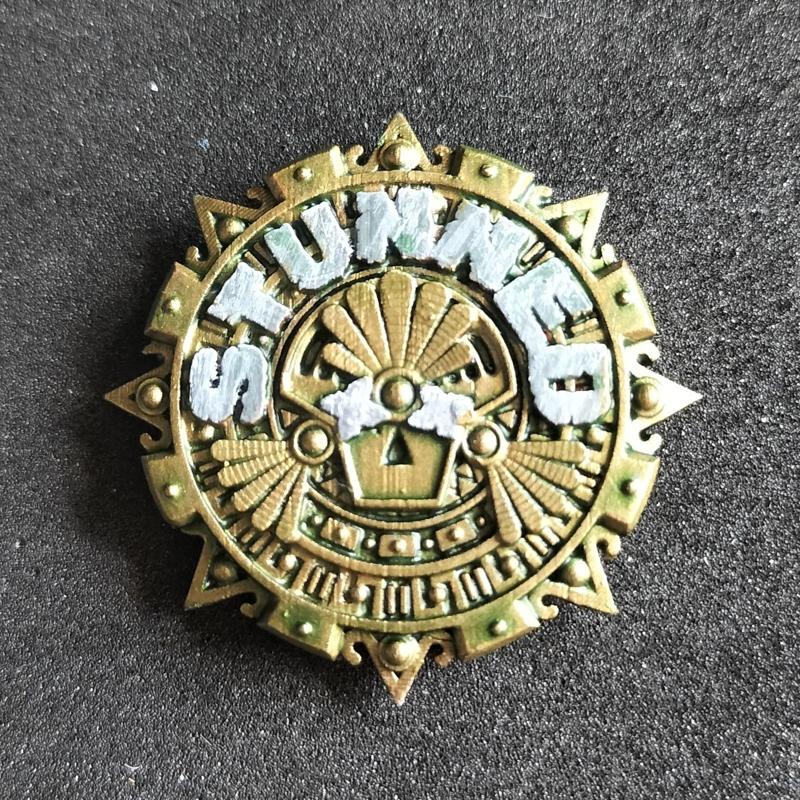 Lizardman Blood Bowl Stunned/Prone Token