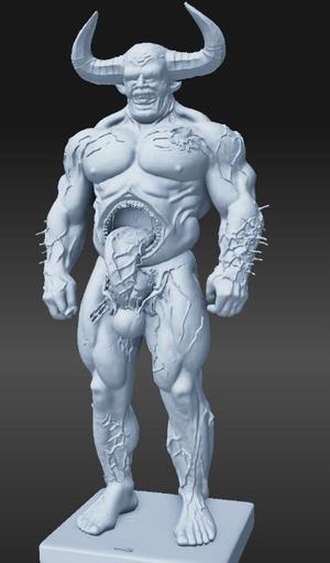The Abominable Demon, a fantasy nightmare