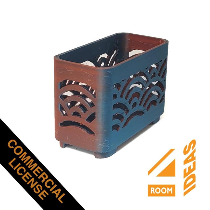 Stacking Tray 4 - Seigaiha - Commercial License