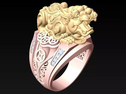 Pixiu Ring - Unicorn Ring - N705