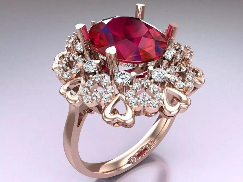 Oval stone ring - Womens  Rings - N817401