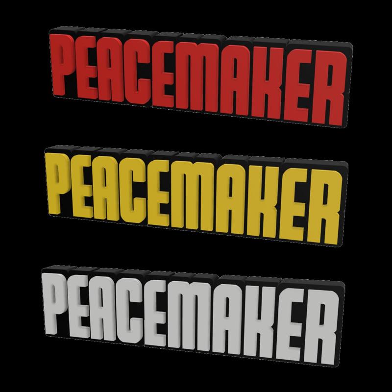 3D MULTICOLOR LOGO/SIGN - Peacemaker