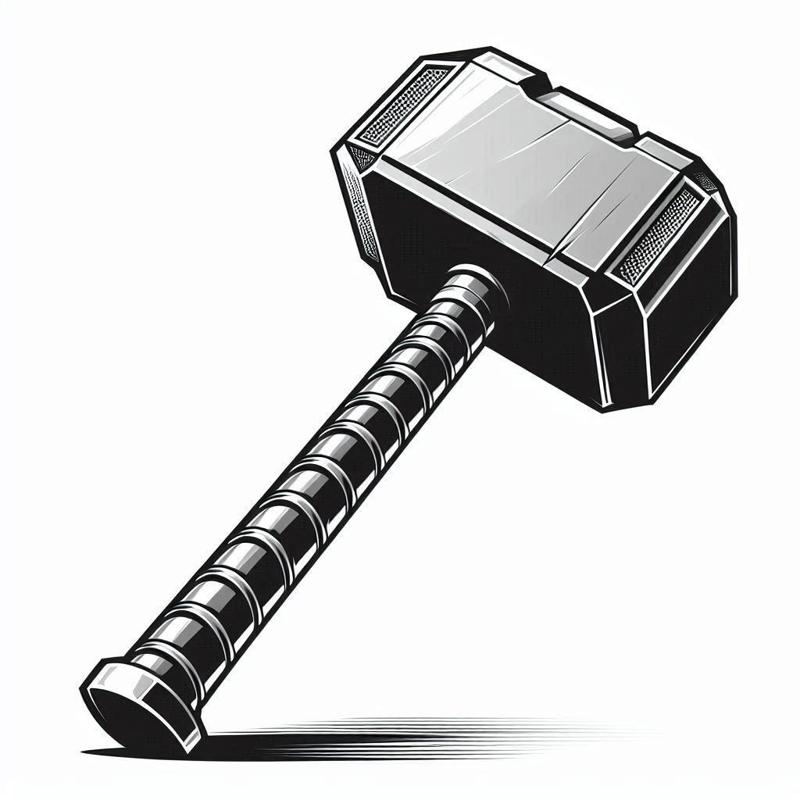 Thor Hammer 3D Print – Mini Showpiece, Decorative Desk Model