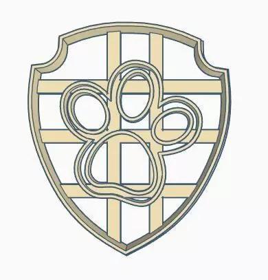 Paw Patrol Badges Cookie Cutter Set