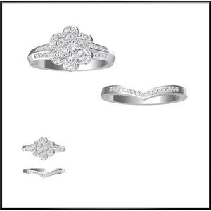 JCD Format Mens bridal set rings ring cad