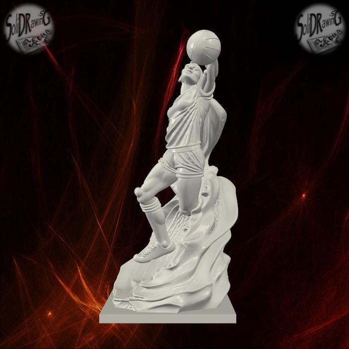 Rising Volleyball Champion Female Figure – SoliDRawinGs SG809