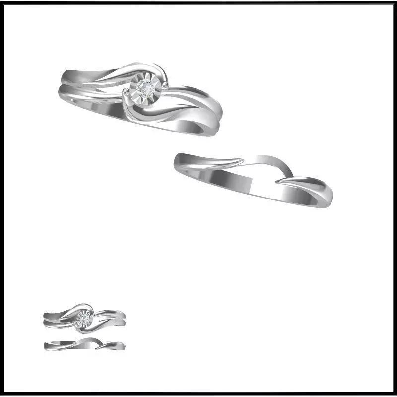 JCD Format Minimalist bridal set rings autodesk jewelry design