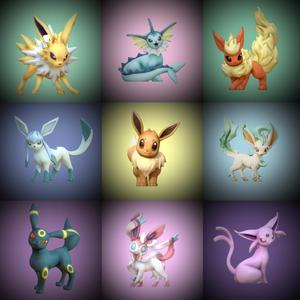 ALL EEVEELUTION POKEMON FIGURINE - PACK