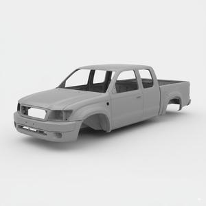 Classic Double Cab Pickup Truck Body Shell - 3D Printable Scale Model STL for Enthusiasts & Dioramas
