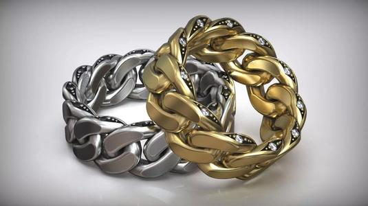 Miami Cuban Chaink Link Diamond Ring