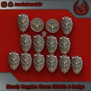 Bloody Magpies Iconography and Storm Shields
