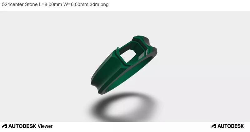 Men Ring with an Emerald Cut Center Stone