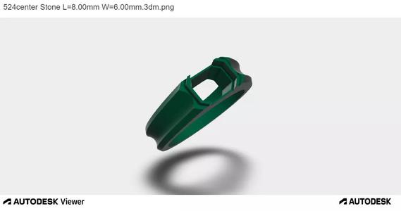 Men Ring with an Emerald Cut Center Stone