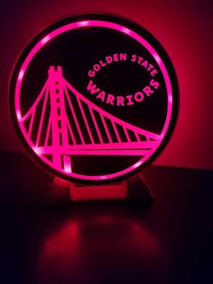 Golden State Warriors nba lamp led light
