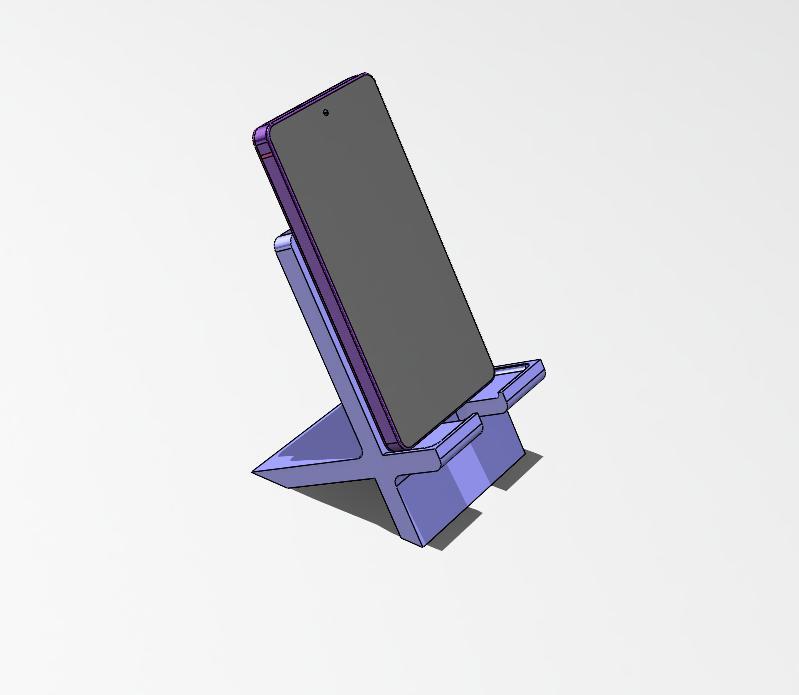 X-Shaped Phone Stand | Minimalist 3D Printable Mobile Holder