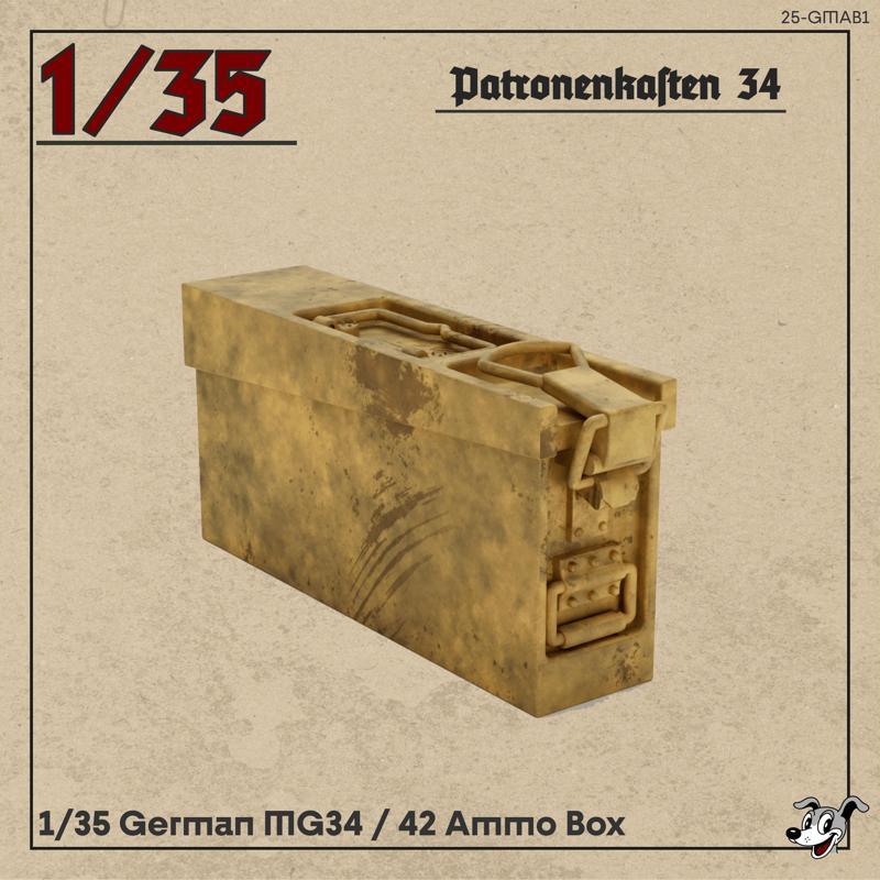 MG 34/ 42 ammunition box 1/35 25-GM-AB1