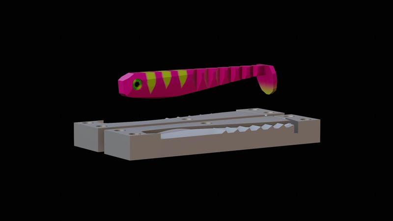 AM bait fish 9cm breaking hoof model / form for predator fishing